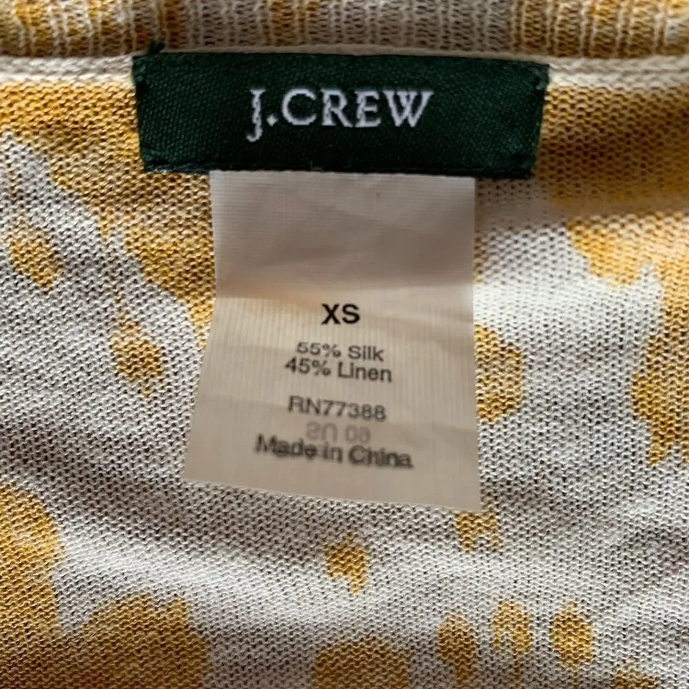 J.Crew silk and linen cardigan. XS